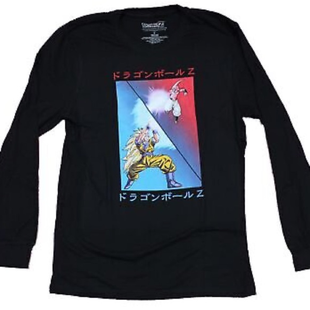 Dragon Ball Z SS3 Goku Vs Kid Buu Longsleeve Shirt (Medium)